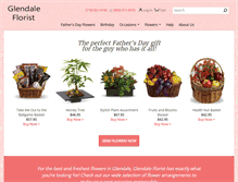 Tablet Screenshot of glendaleflorist.net